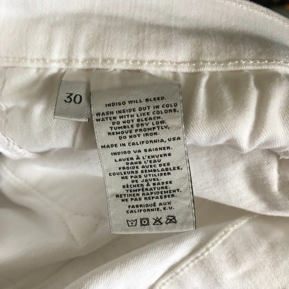 J Brand White Jeans - Size 30 - Picture 4 of 4